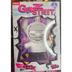 Miniso Disney Stitch Gen Z Street Collection Vinyl Plush Pendant blind Box NIB.